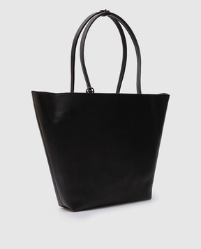 Marsell Svaso black leather tote bag with logo MB0464118