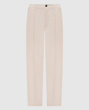 Brunello Cucinelli Pantaloni di lino beige MH544P8865