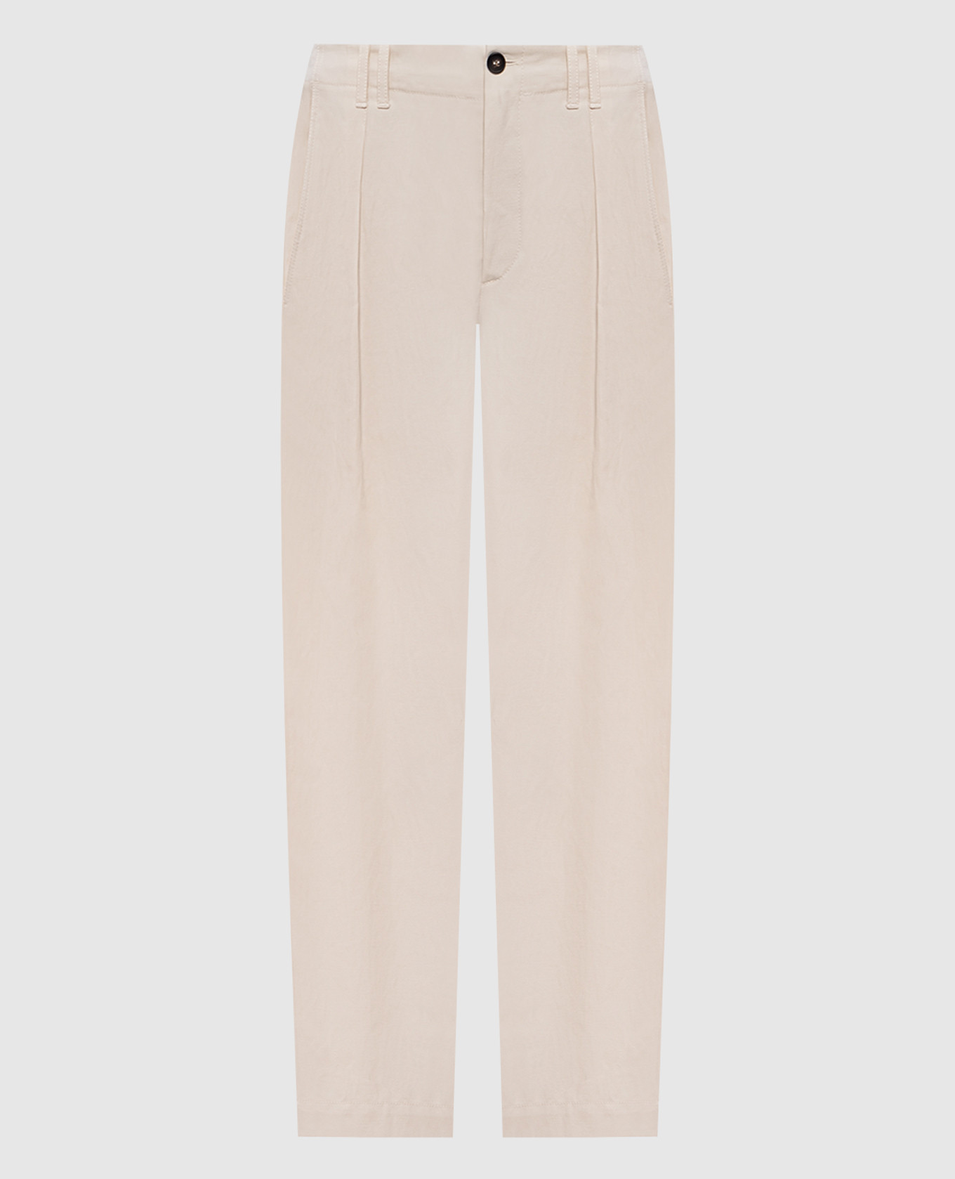 Beige linen pants Brunello Cucinelli