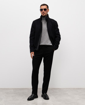 Canali Black wool pants AR03472V1659G