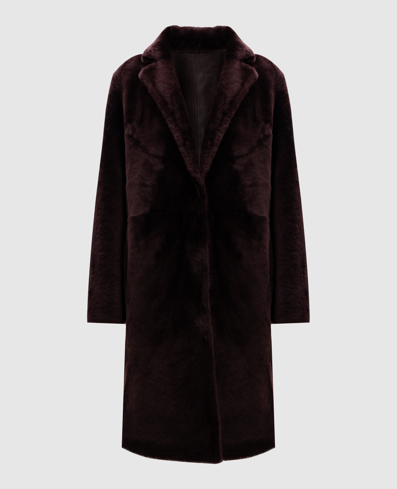Two-sided sheepskin coat
