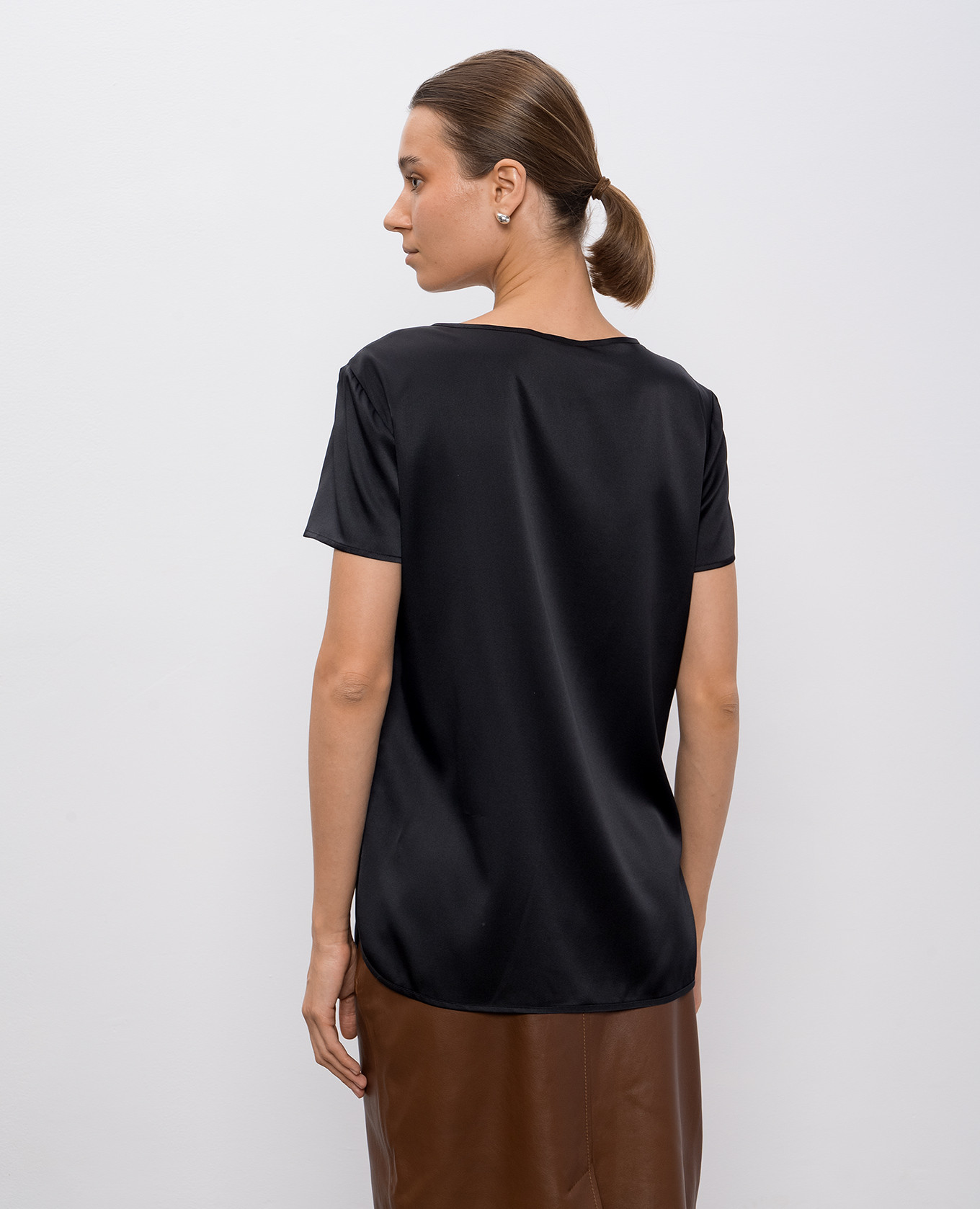 

Black silk top CORTONA Max Mara