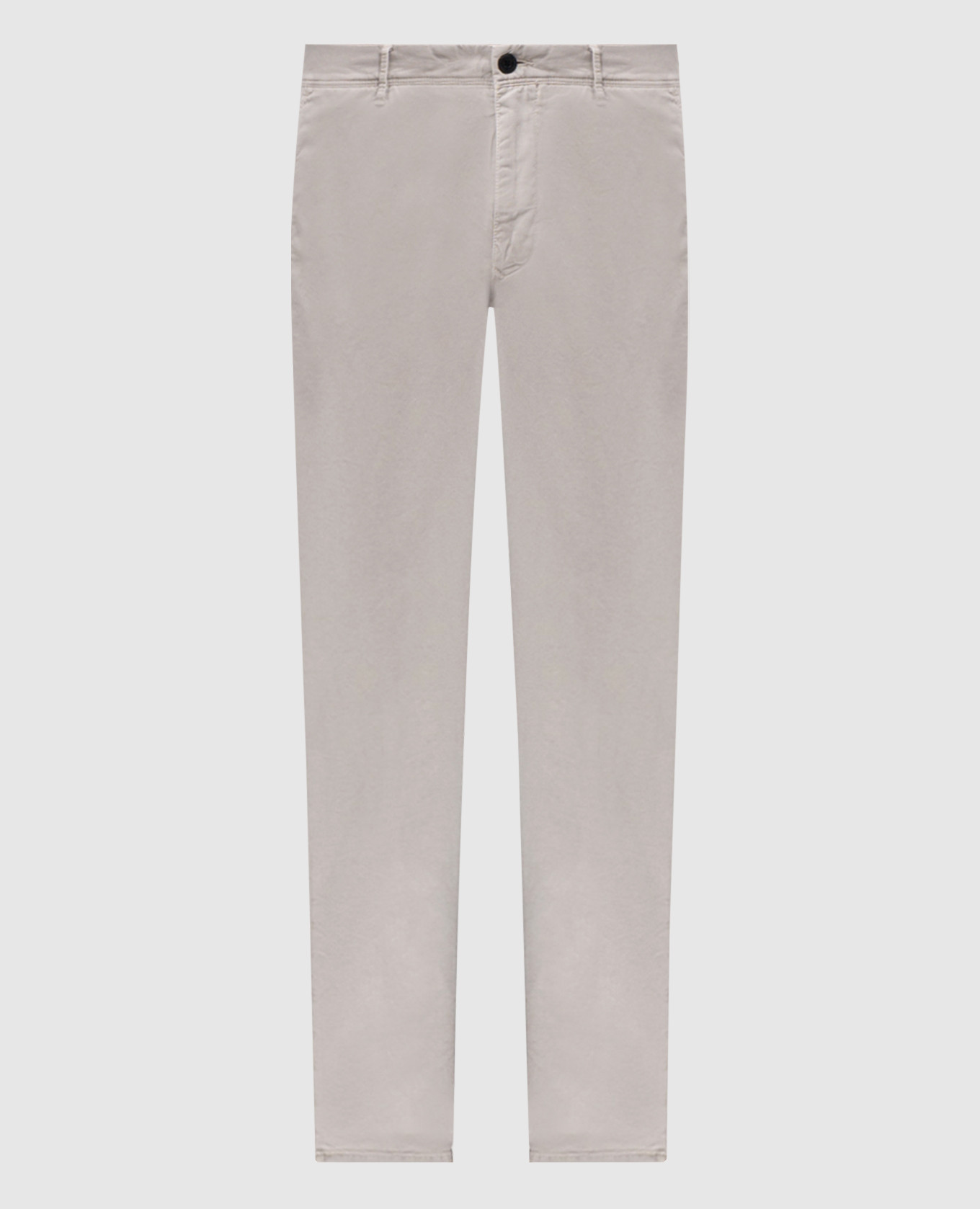Grey pants with logo embroidery Incotex