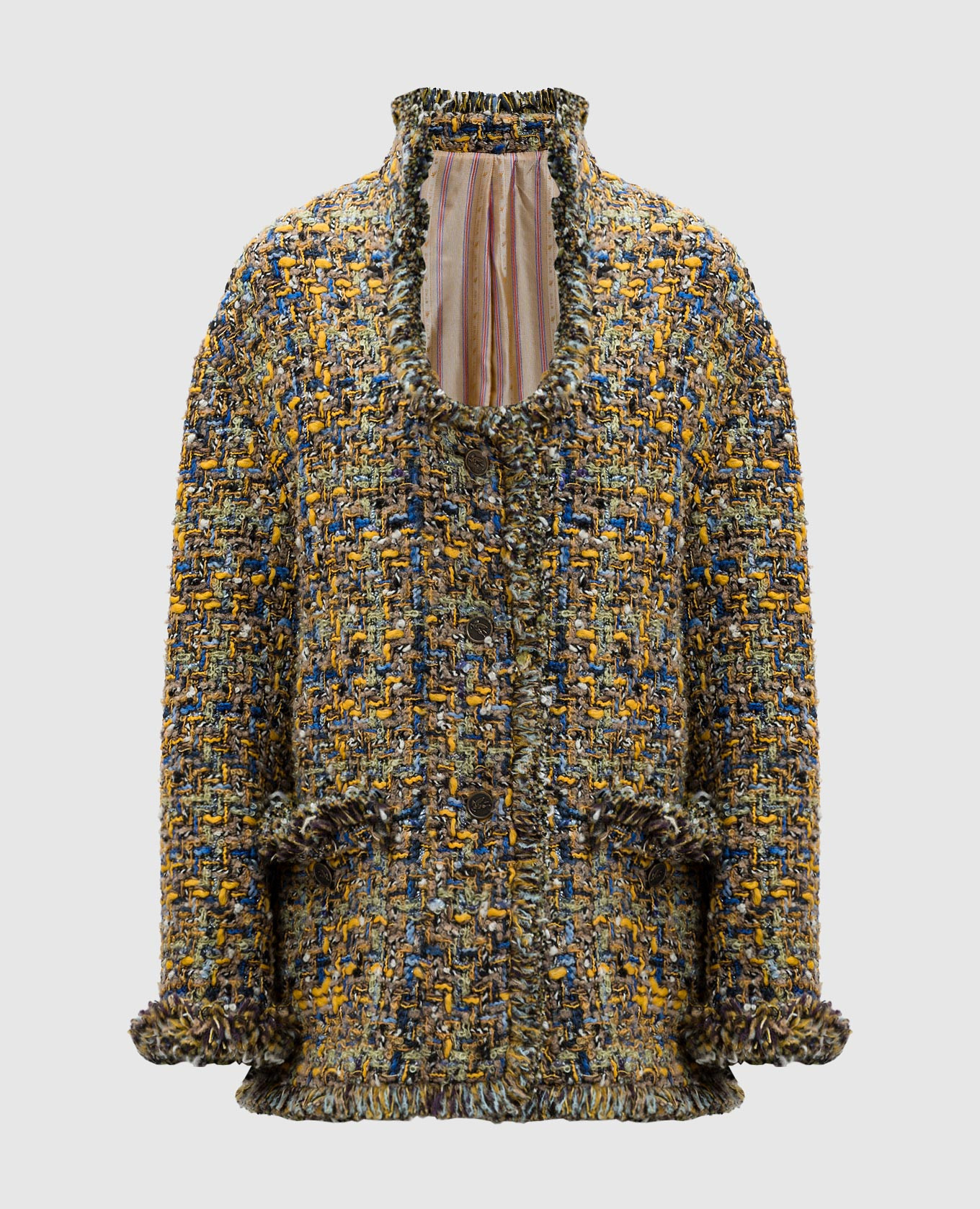 

Coat with wool and lurex Etro, White