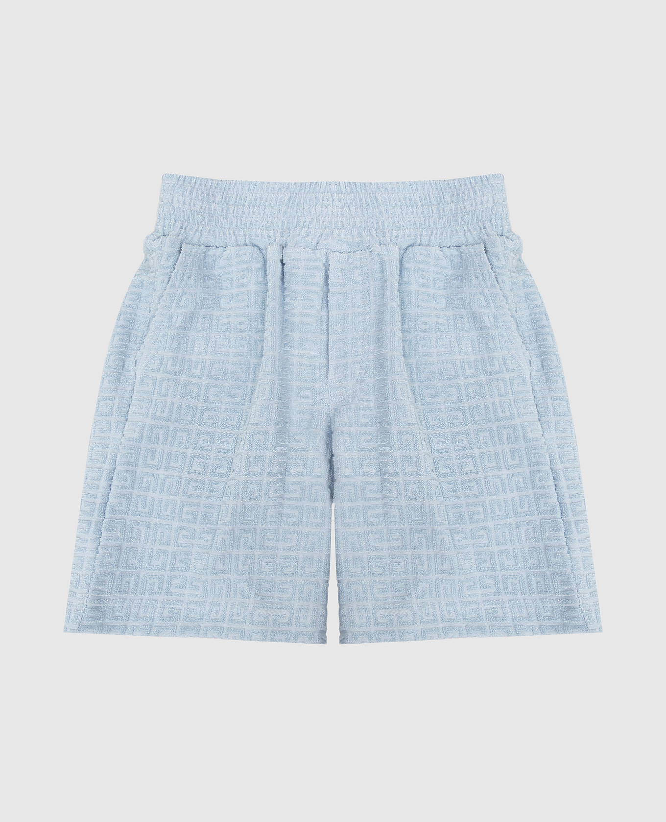 Children&#39;s blue shorts with emblem pattern Givenchy