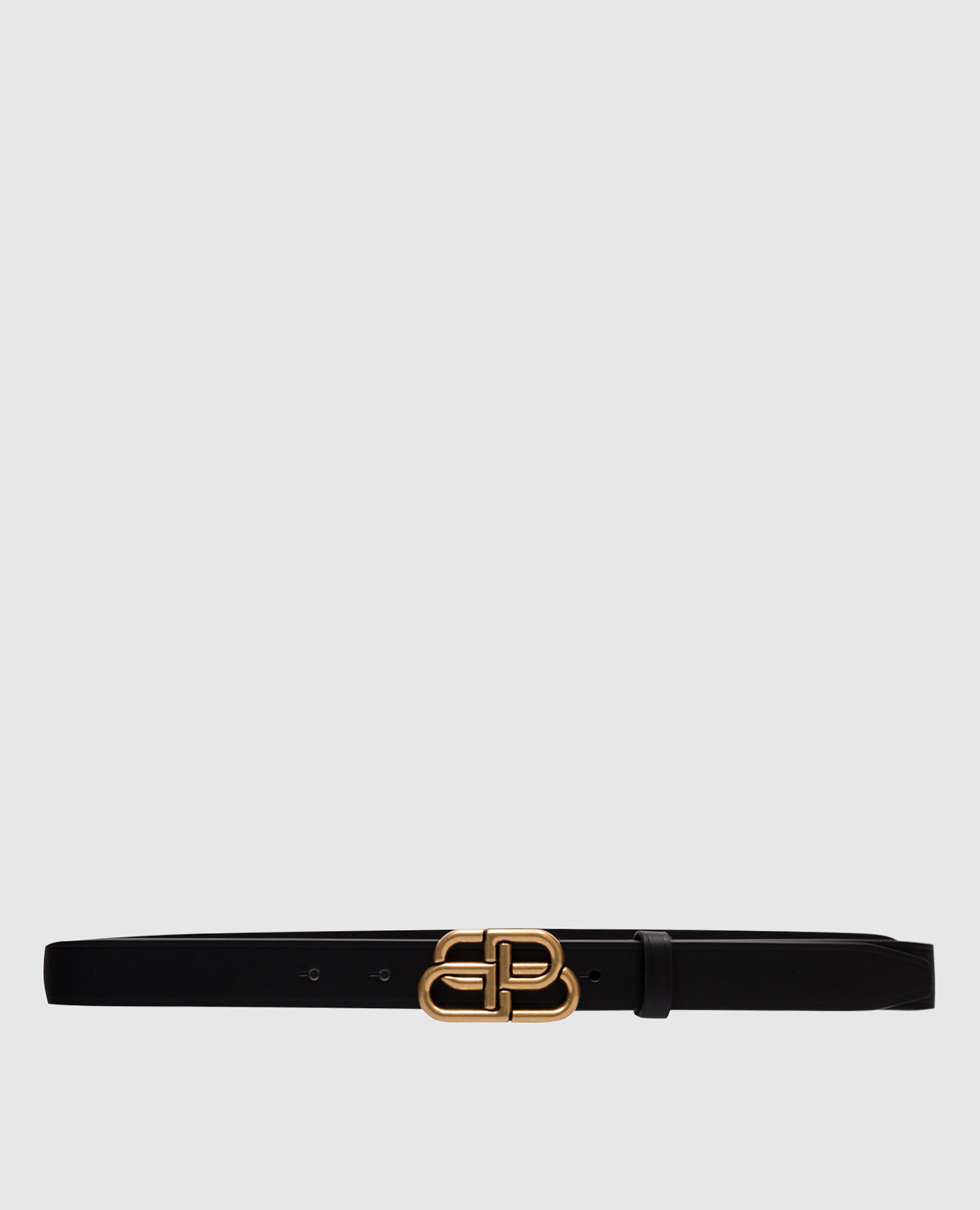 

Black leather belt with emblem Balenciaga