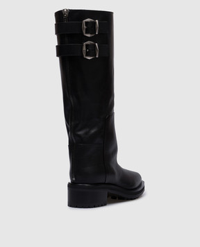 Jimmy Choo Black Brooklyn leather boots BROOKLYNKB50WLZ