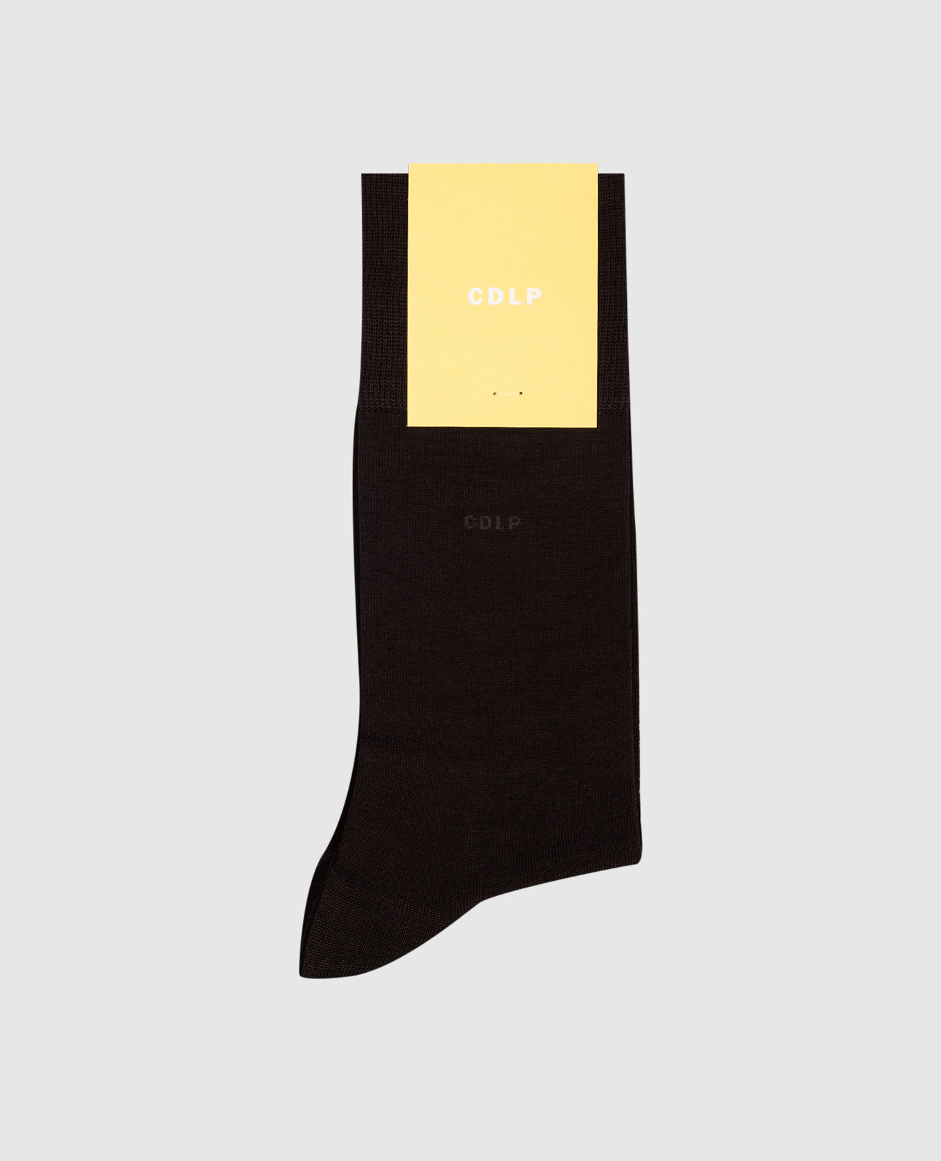 Brown socks with logo