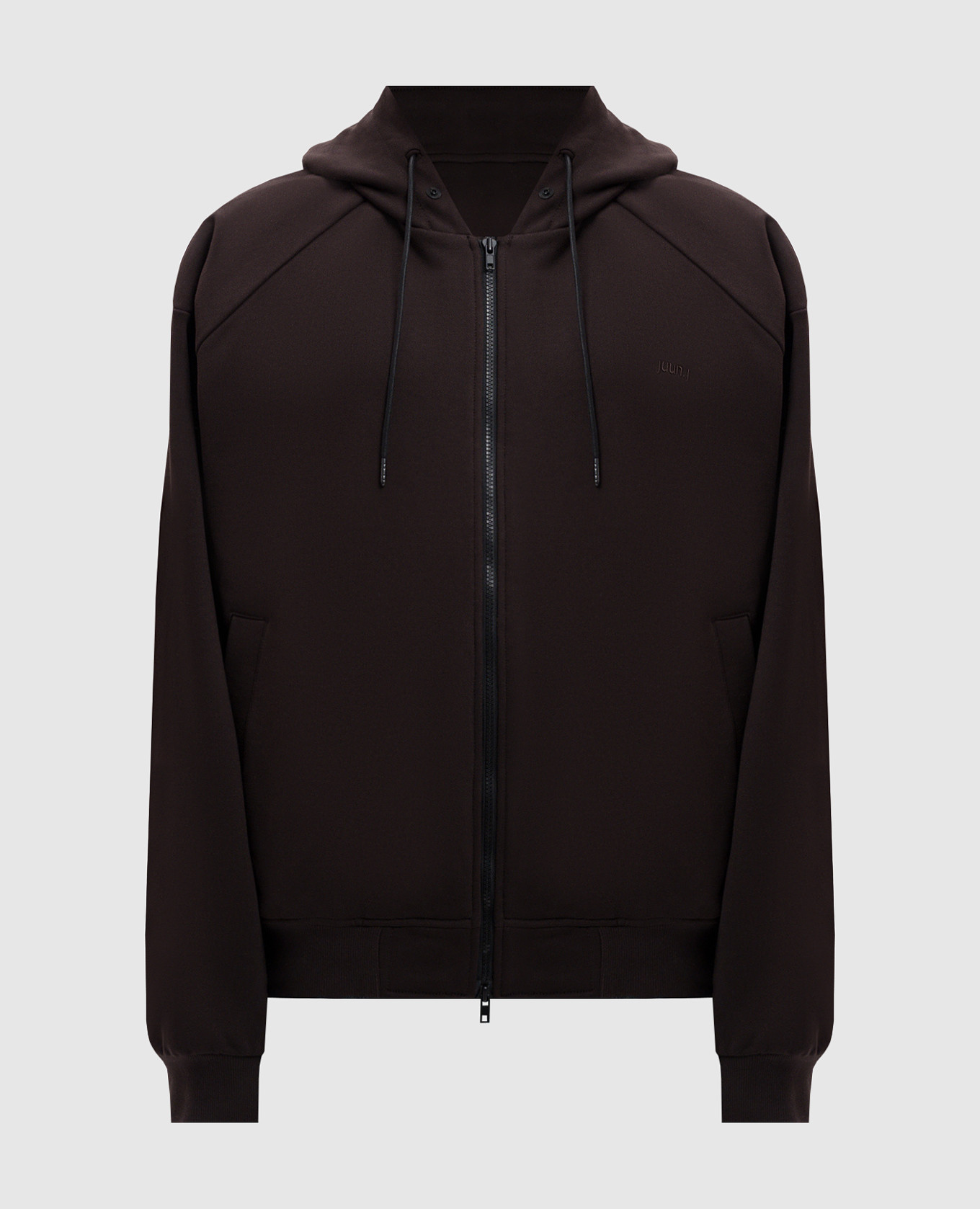 Brown sports jacket with logo embroidery juun.j