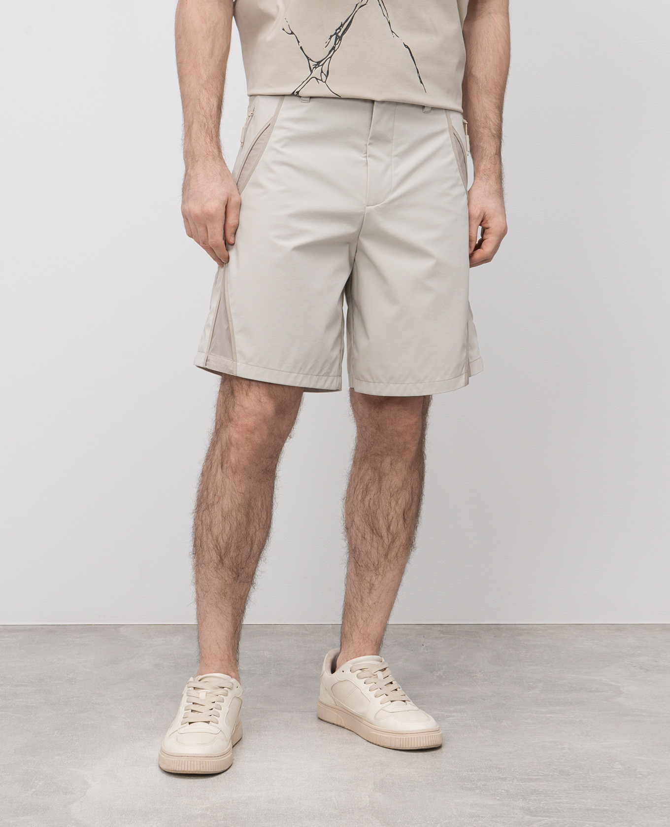 Beige Lacuna shorts Heliot Emil 3