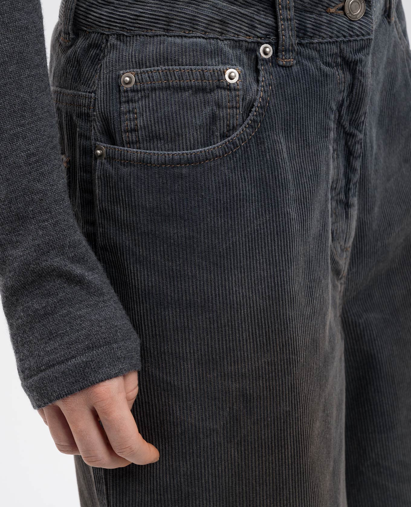 Dirty Dying blue corduroy pants Juun.j 5