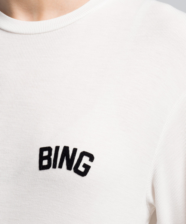 Anine Bing - White t-shirt with Louis Hollywood print