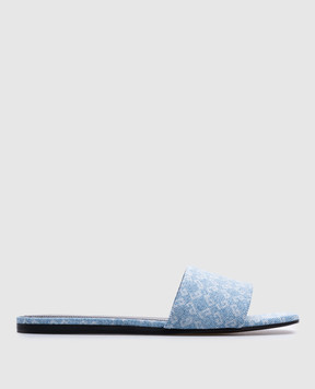 Givenchy Blue flip-flops with monogram logo BE306FE2BN