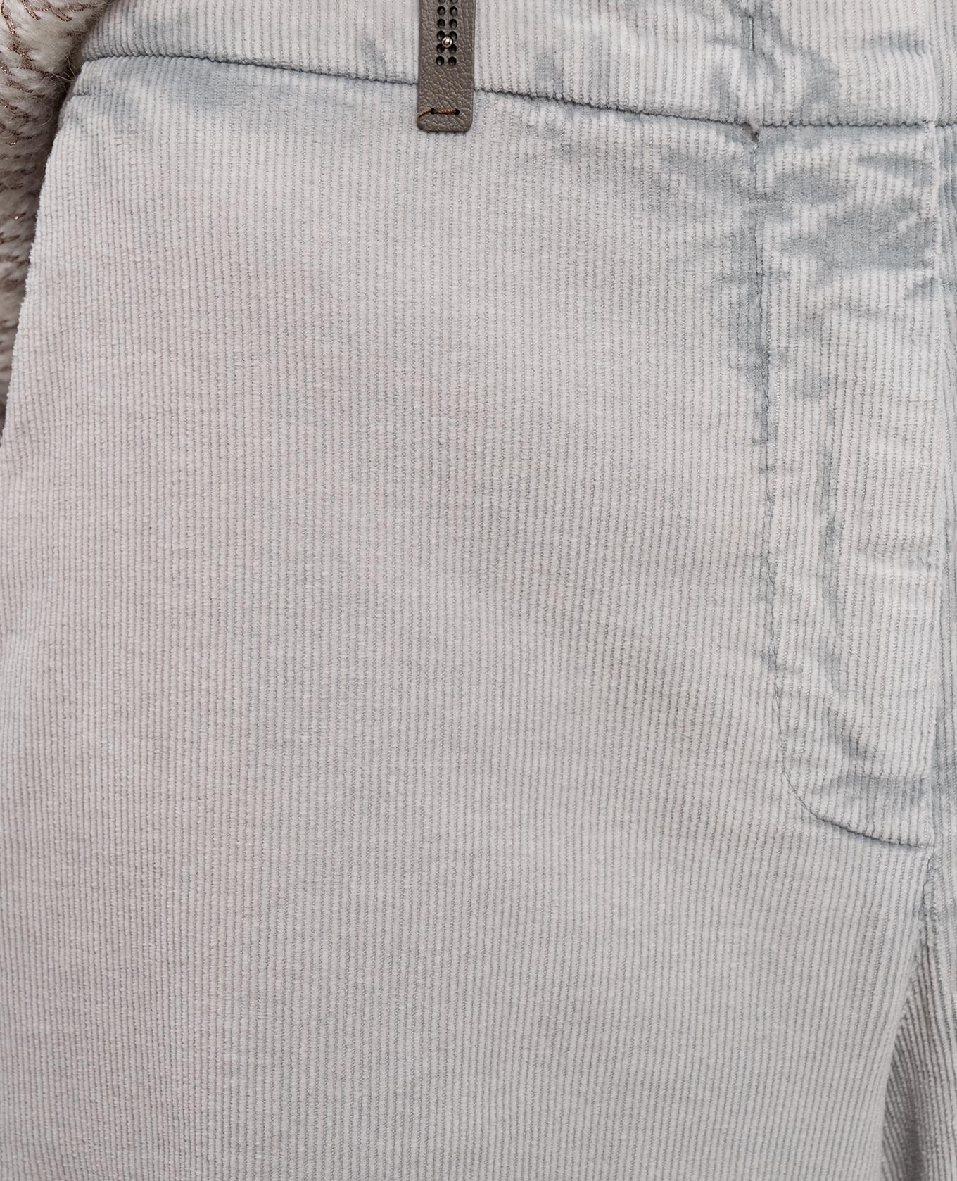 

Gray corduroy pants with brand patch Peserico, Grey