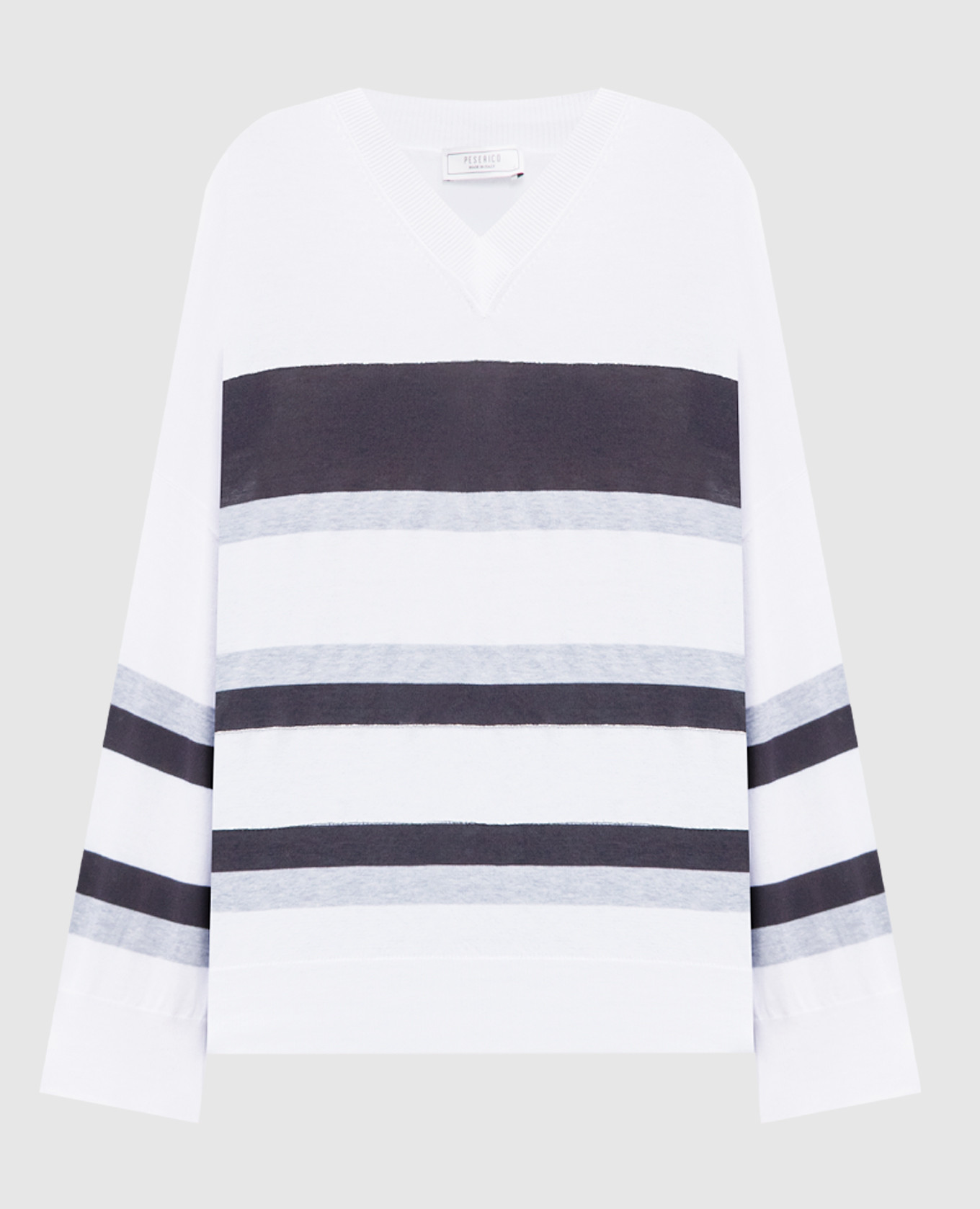White striped pullover Peserico