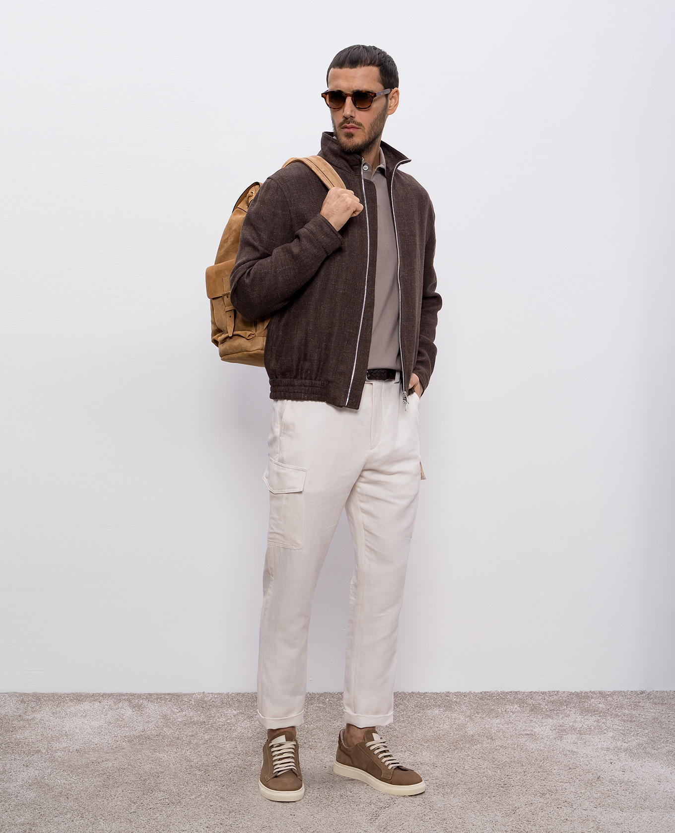 

Brown polo Brunello Cucinelli