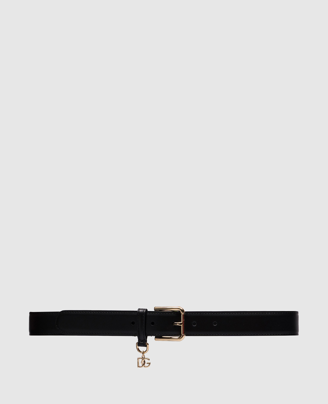 

Black leather strap with logo pendant Dolce&Gabbana