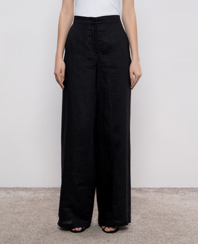 Max Mara Black GARIBO linen pants GARIBO