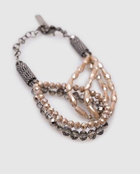 Peserico Beige bracelet with beads A35475C0CC612