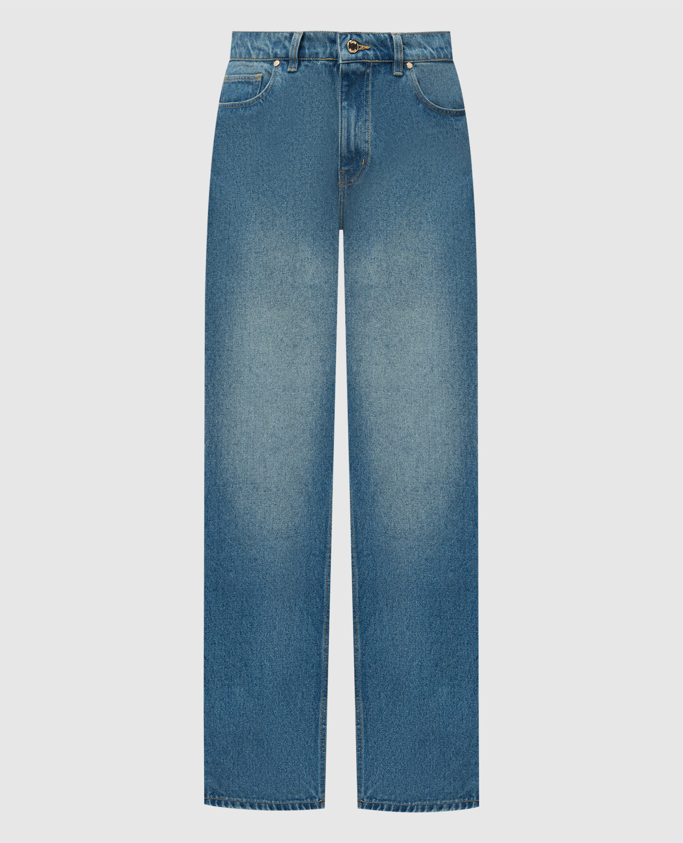 

Blue tennis club jeans with logo embroidery Casablanca, Light blue