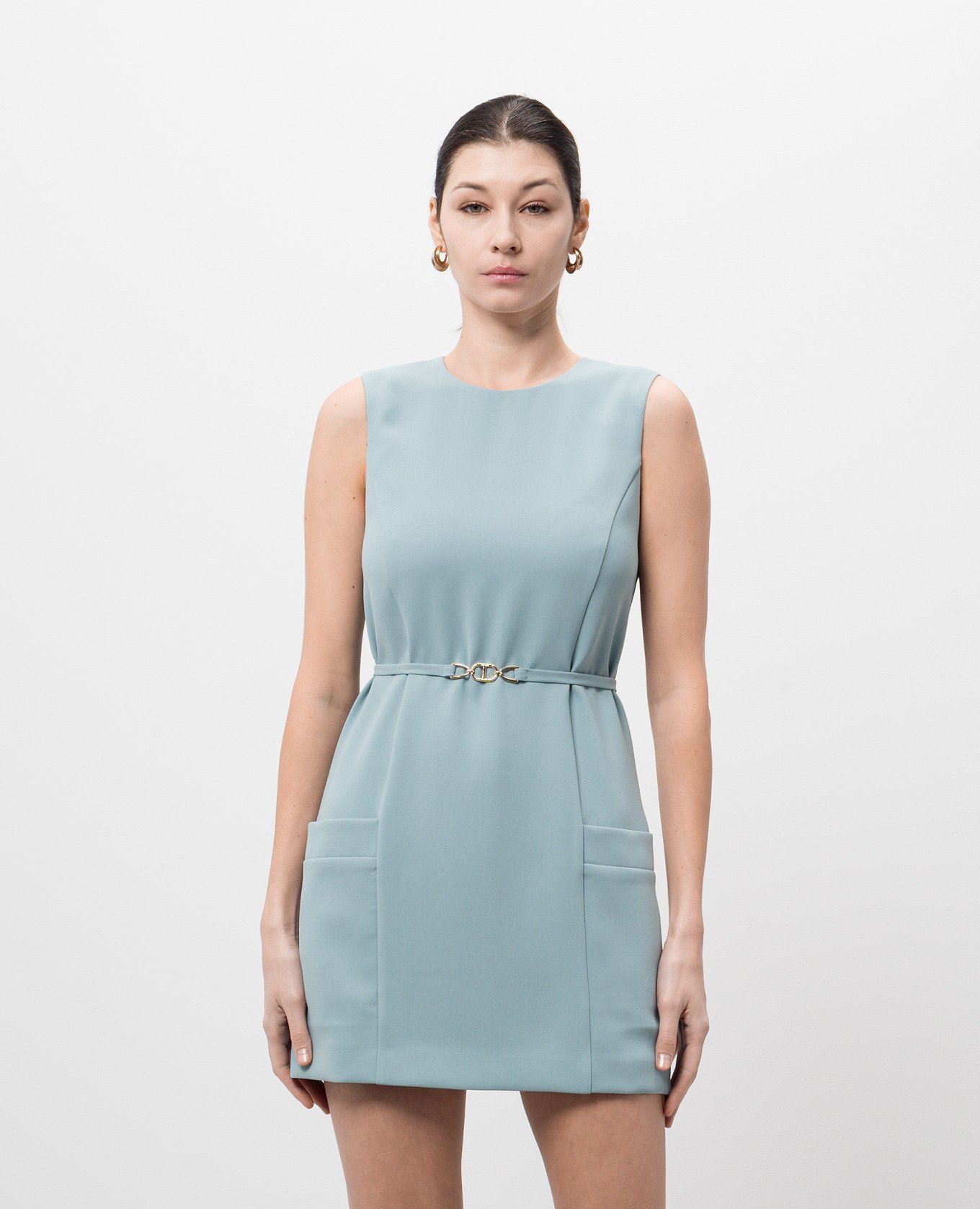 

Blue mini dress Twinset, Light blue
