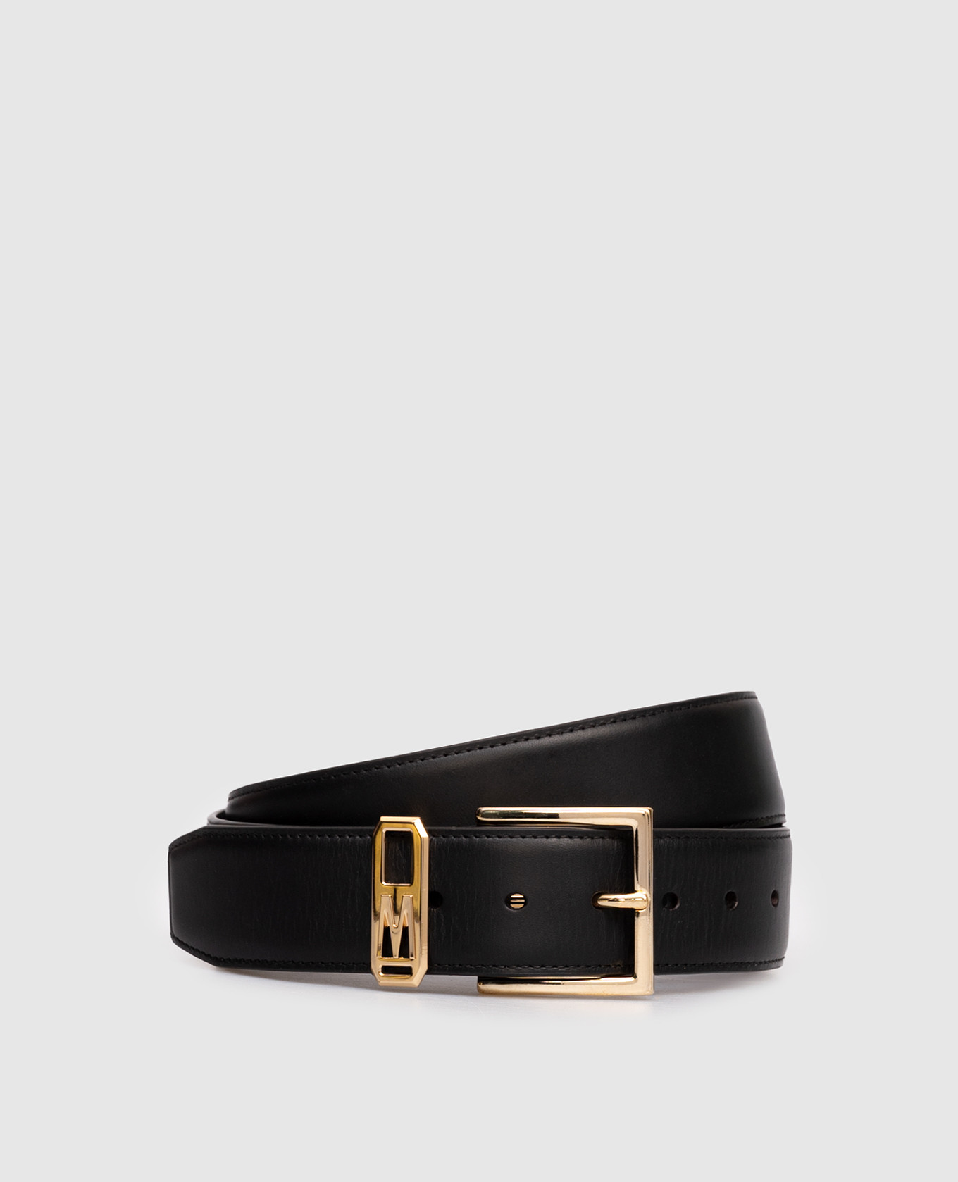 Livy black leather belt MooRER