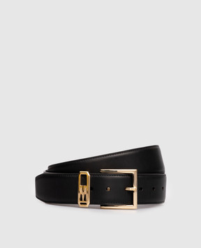 MooRER Livy black leather belt LIVYSLY