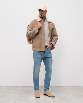 Brunello Cucinelli Beige T-shirt with print M0B138485