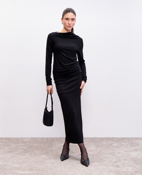 Toteme Black top with asymmetry 251WRT4462FB0162
