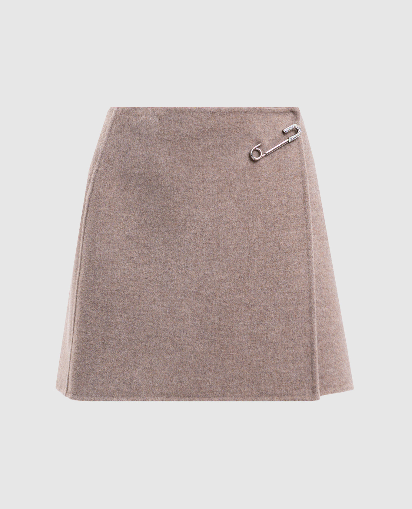

Beige wool and cashmere skirt with a smell Ermanno Scervino