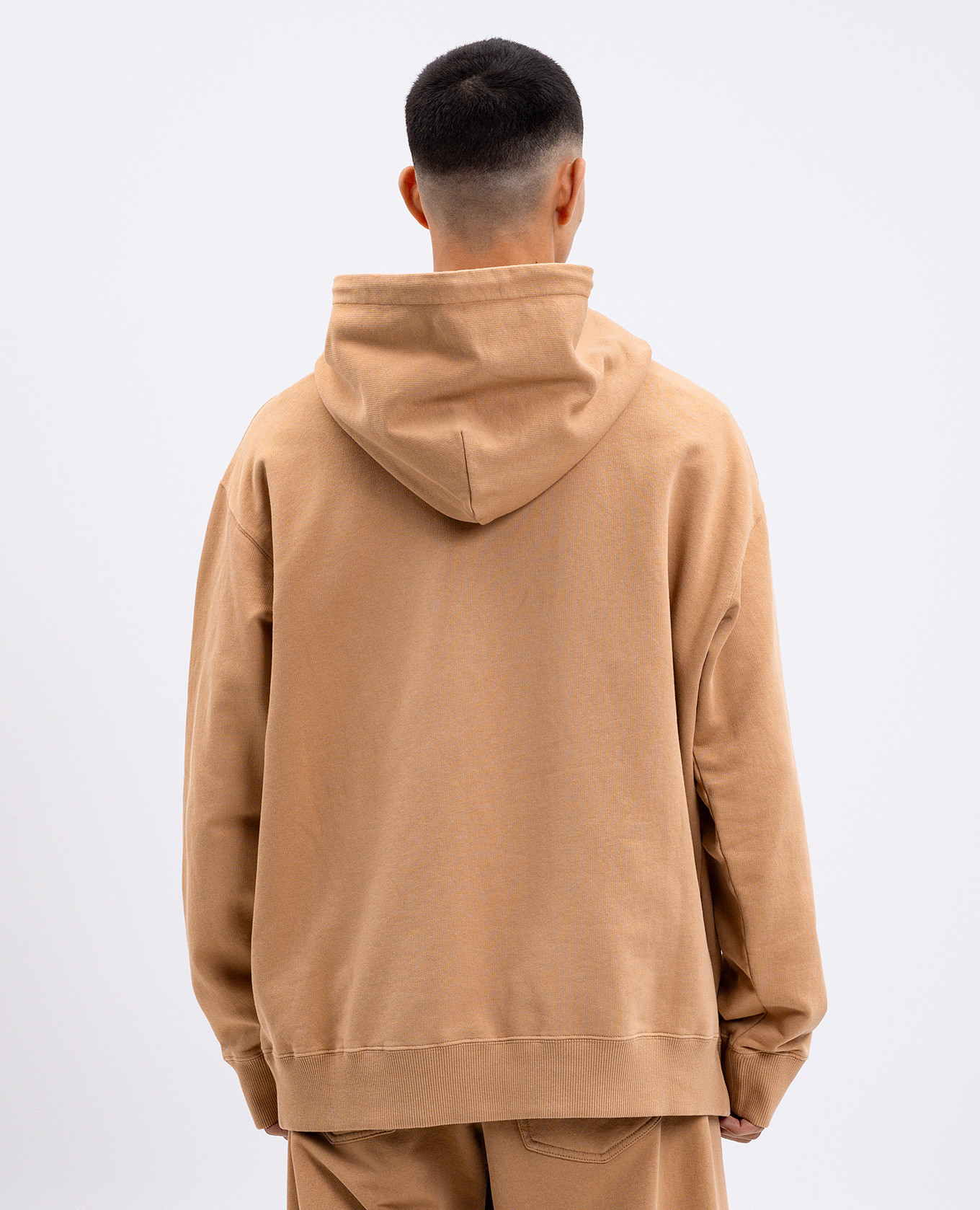 Brown hoodie with logo print Maison Margiela MM6 4
