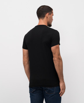 Dolce&Gabbana Black T-shirt with logo G8SX0ZG7PIY
