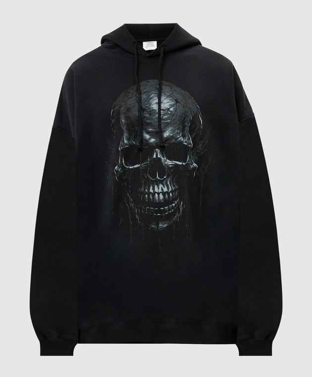 Vetements - Black hoodie with print and logo UA65HD570B - shop