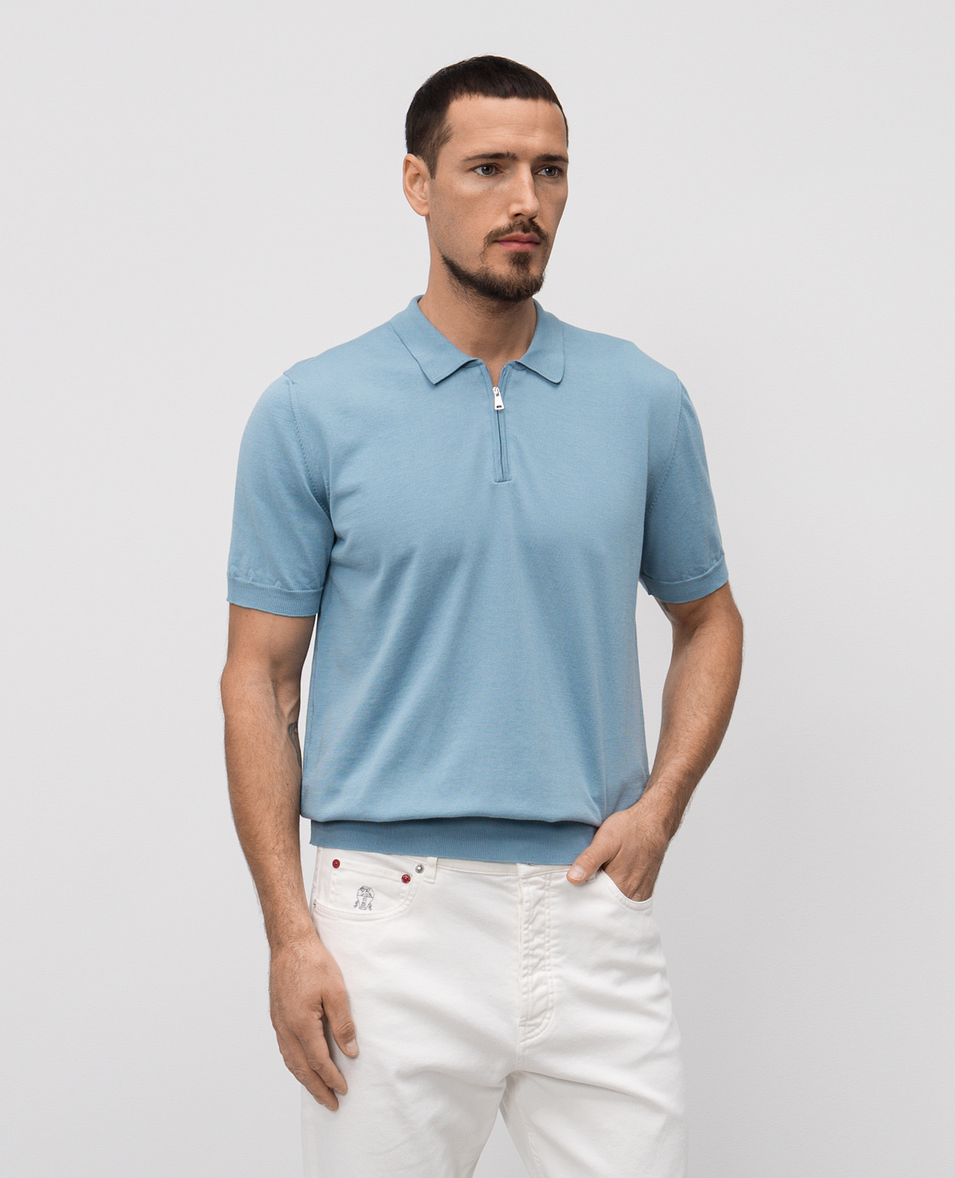 

Blue polo Cashmere&Whiskey, Light blue