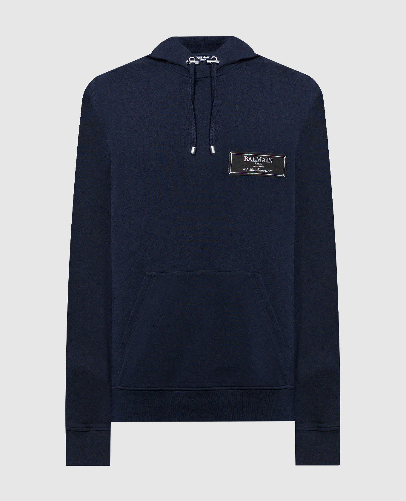 

Blue hoodie with logo patch Balmain