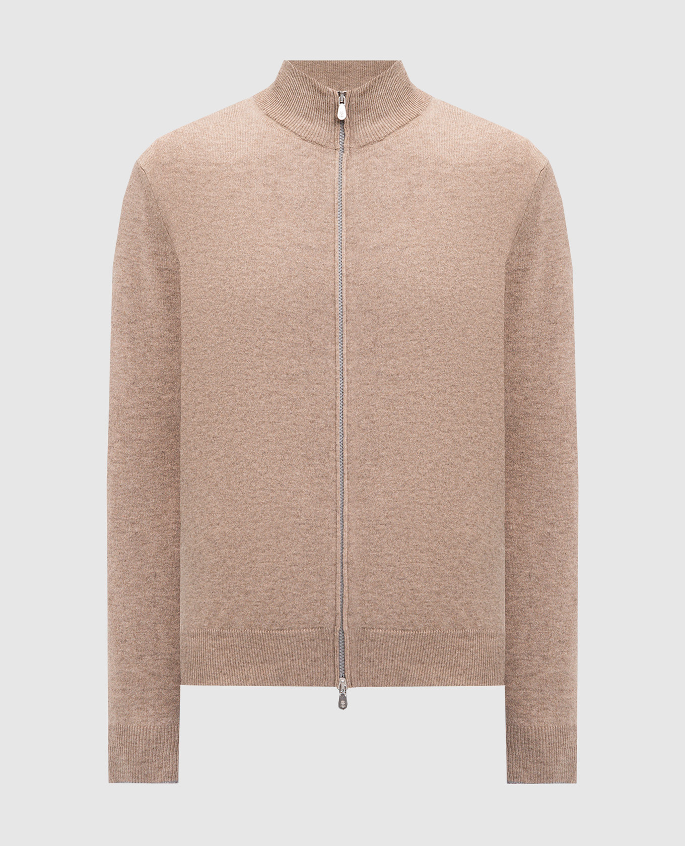 Brown cashmere cardigan brunello cucinelli