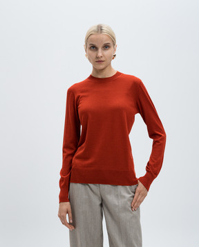Agnona Red jumper made of cashmere and silk K1020384J180F