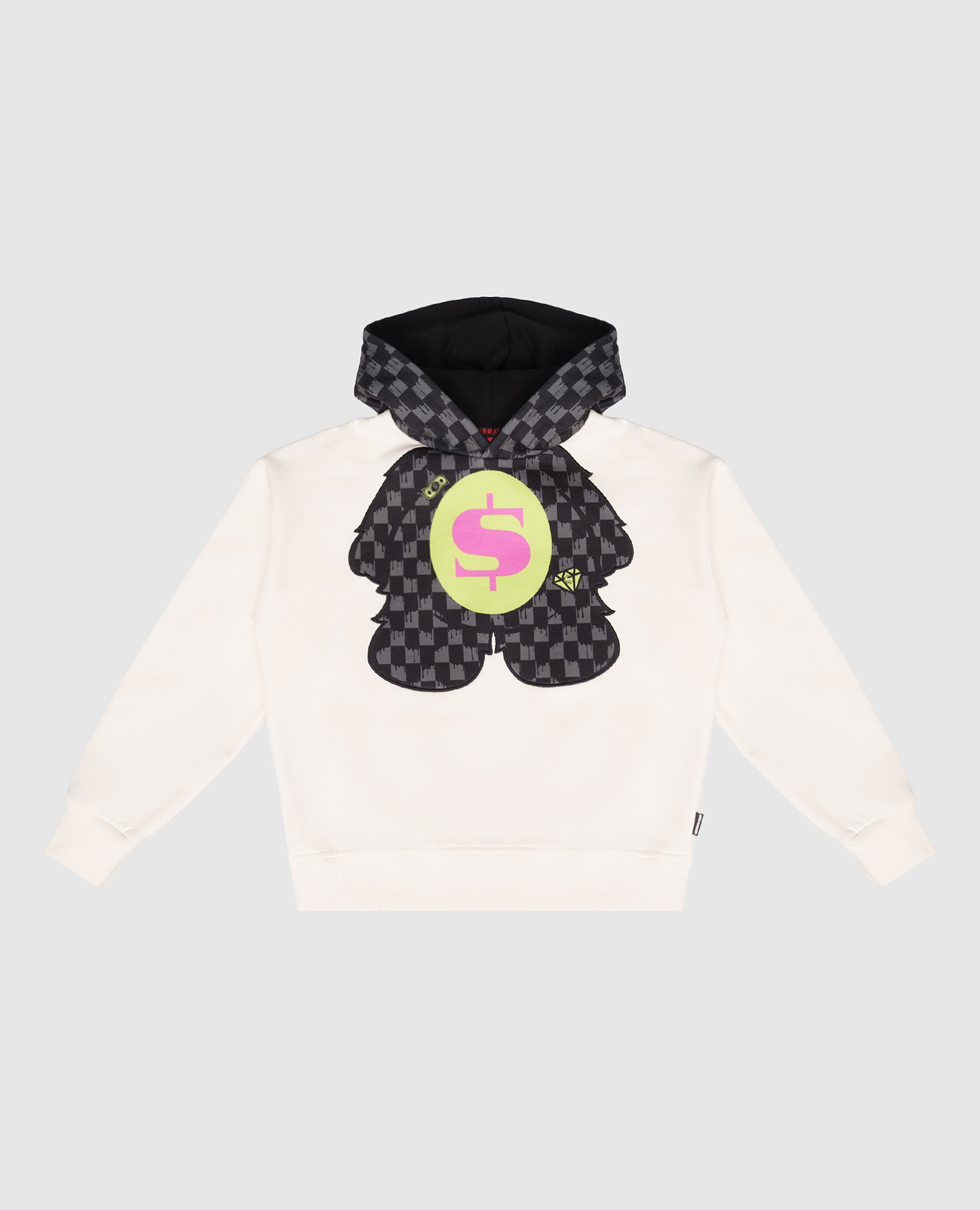 Slime Takeover Teddybear Kids White Insulated Hoodie Sprayground