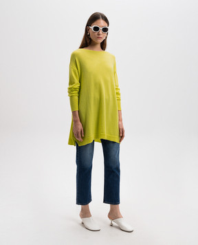 Solotre Yellow sweater made of wool M3S0082S
