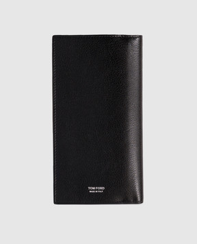 Tom Ford Black leather wallet with logo Y0423LGO033S