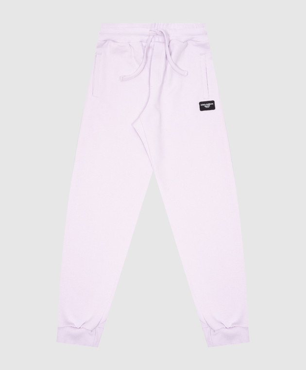 

Children's purple joggers with logo patch Dolce&Gabbana, Violet
