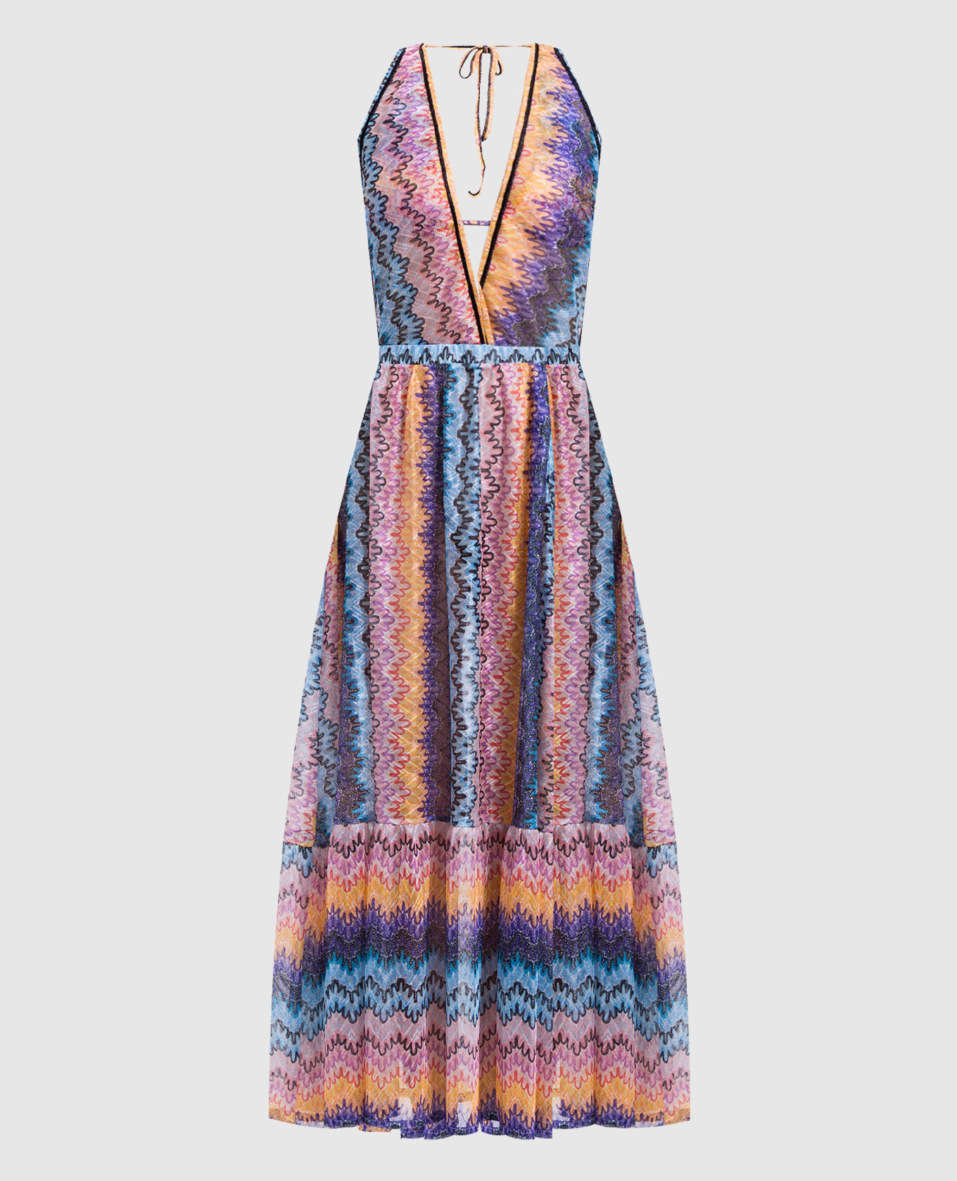 

Patterned open-back dress Missoni, Pink