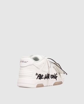 Off-White White Leather Sneakers Out Of Office For Walking M189C9L01A