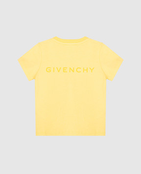 Givenchy Children's yellow T-shirt with logo H30645918