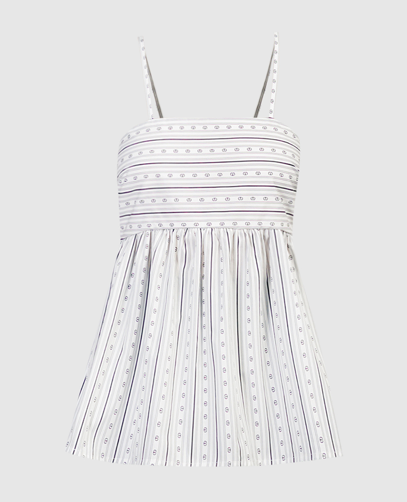 White top in a branded pattern Twinset