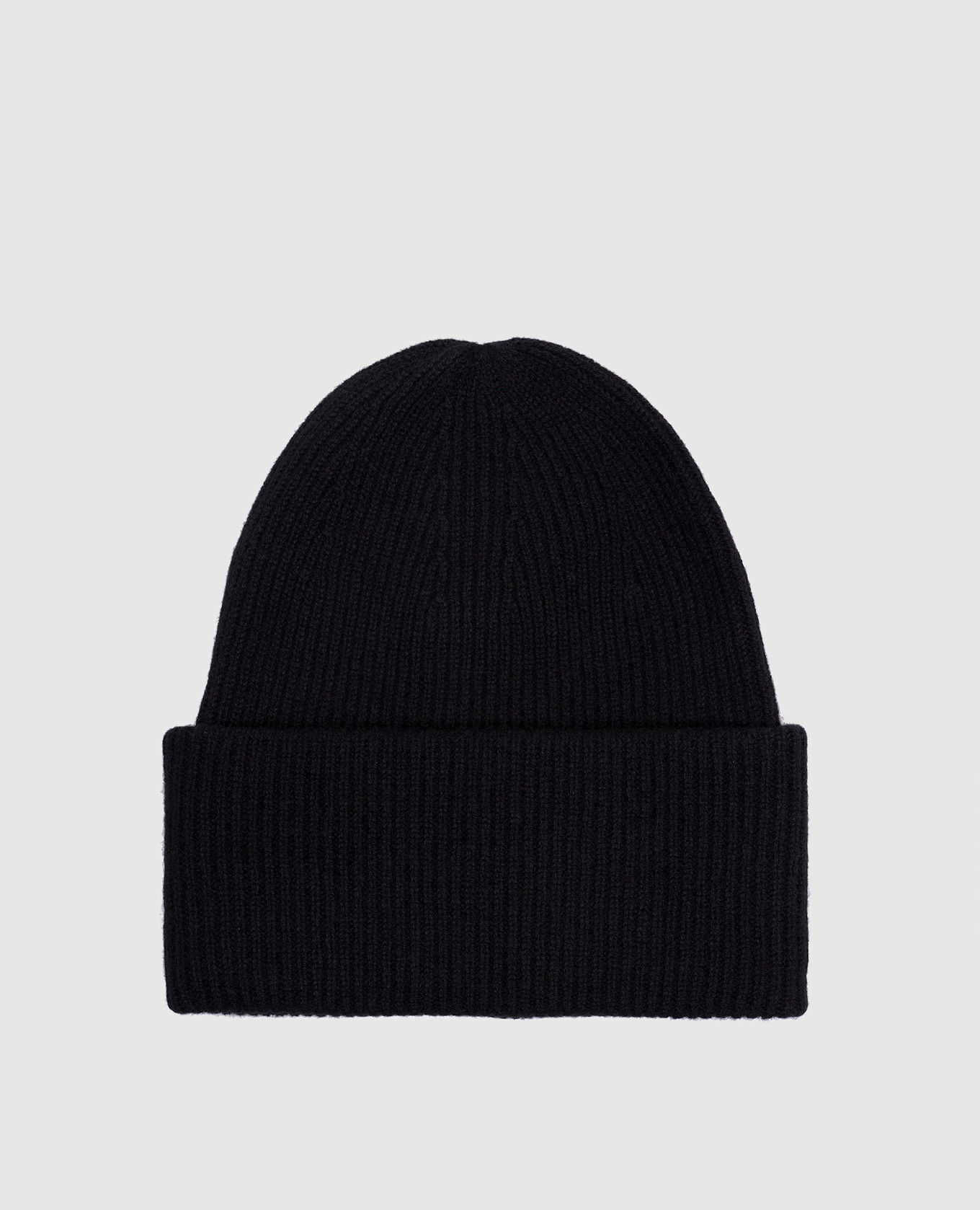 

Black Stockholm cashmere hat with a rib LISA YANG