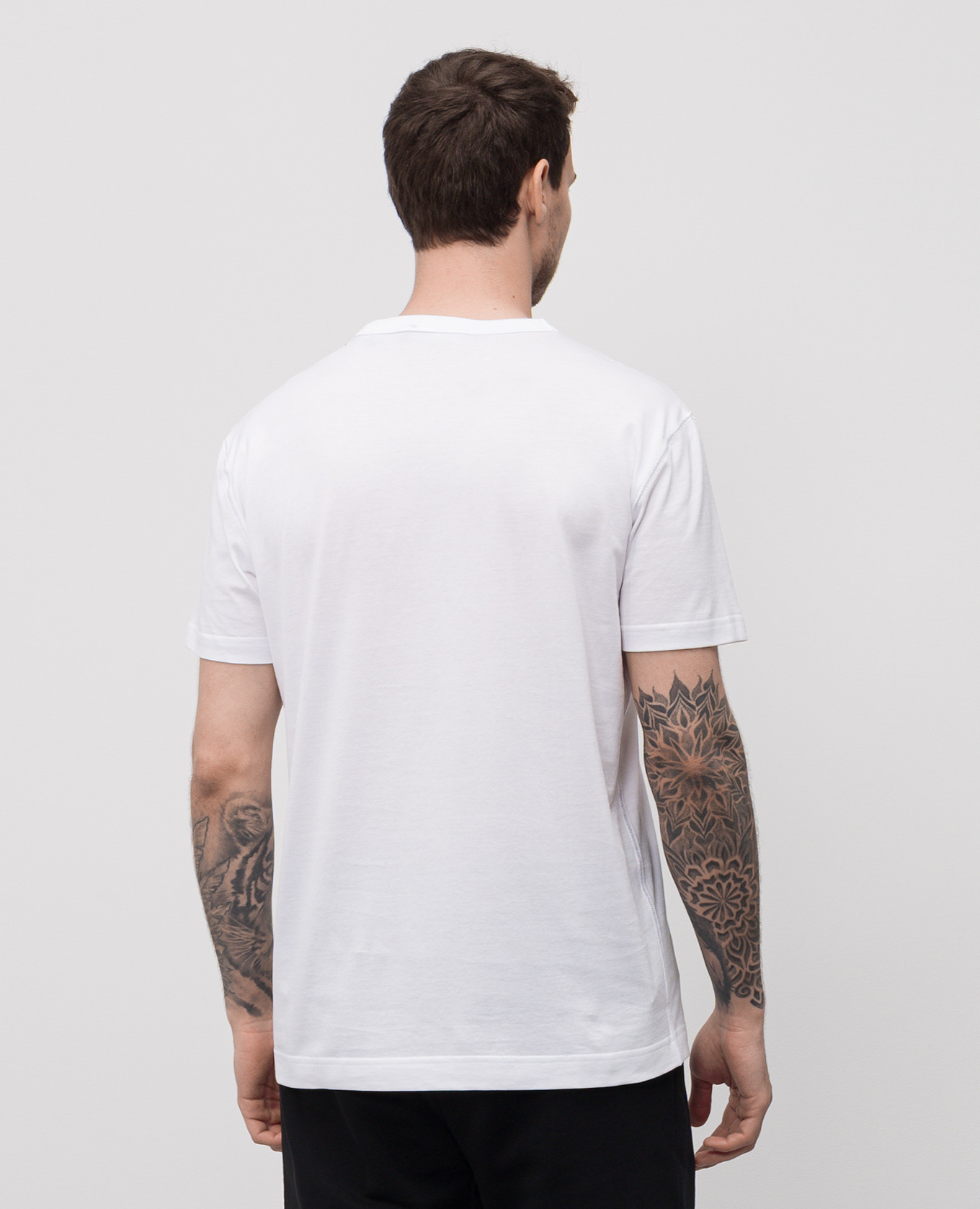 

White T-shirt with logo Dolce&Gabbana