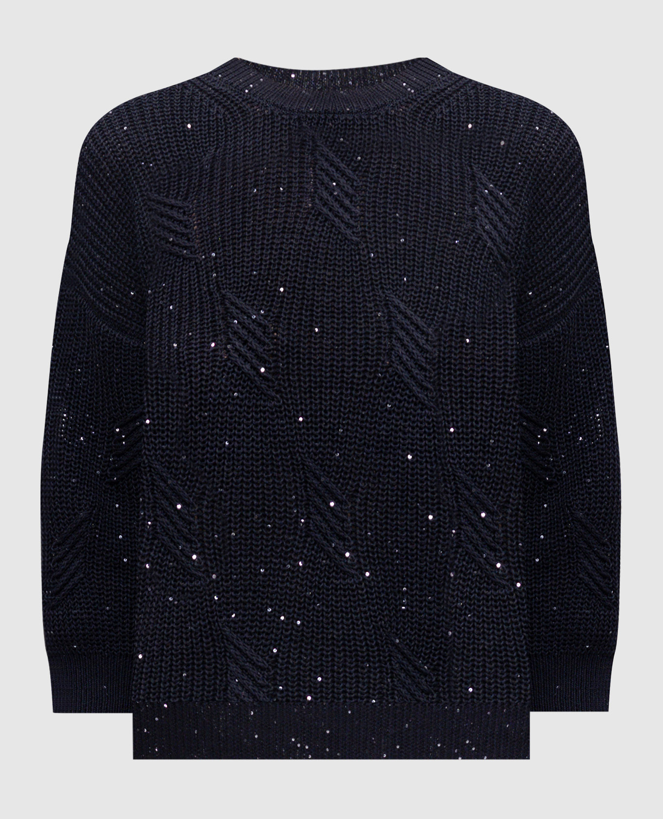 

Blue sweater with sequin pattern Peserico