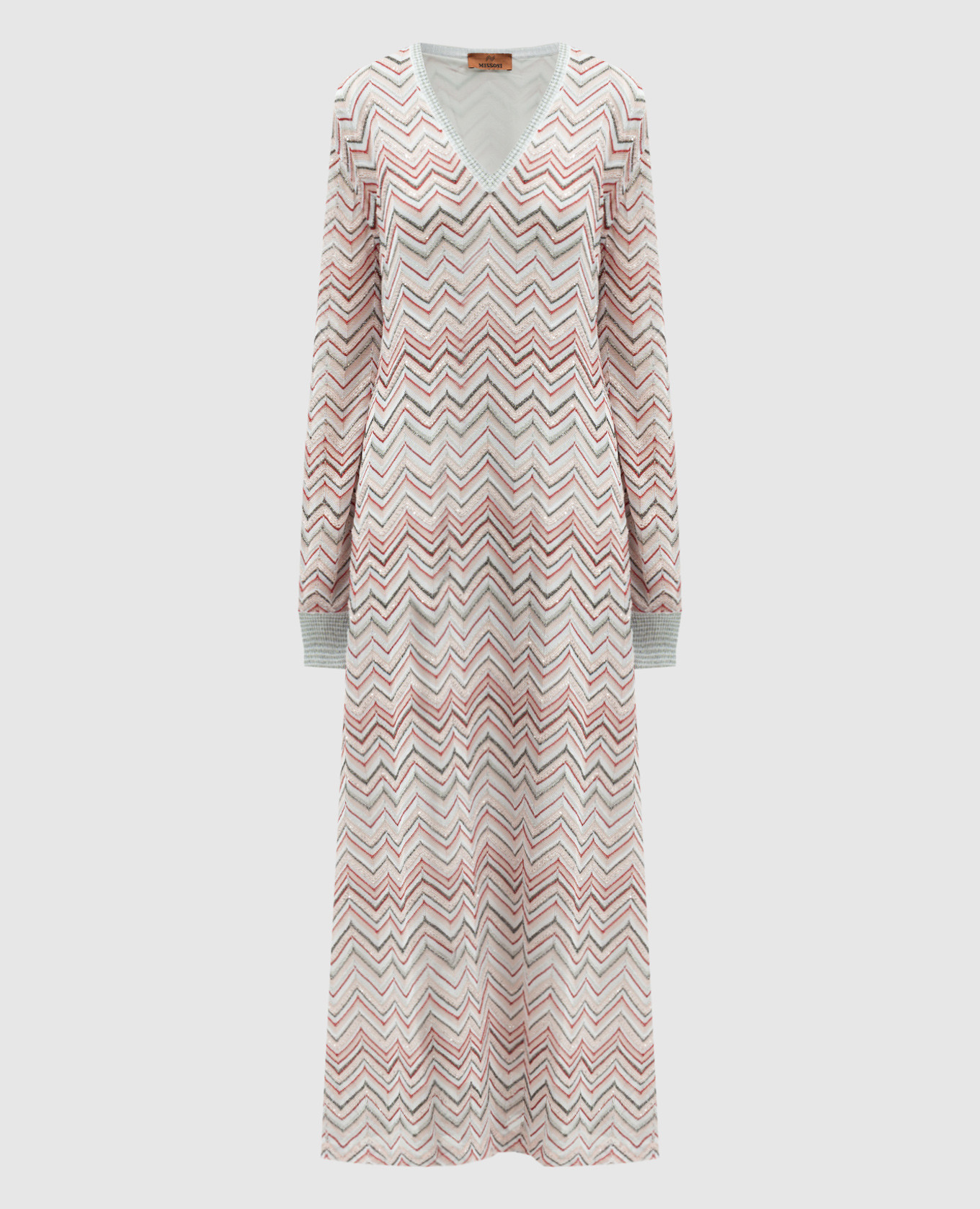 

Pink maxi dress with lurex and sequins Missoni