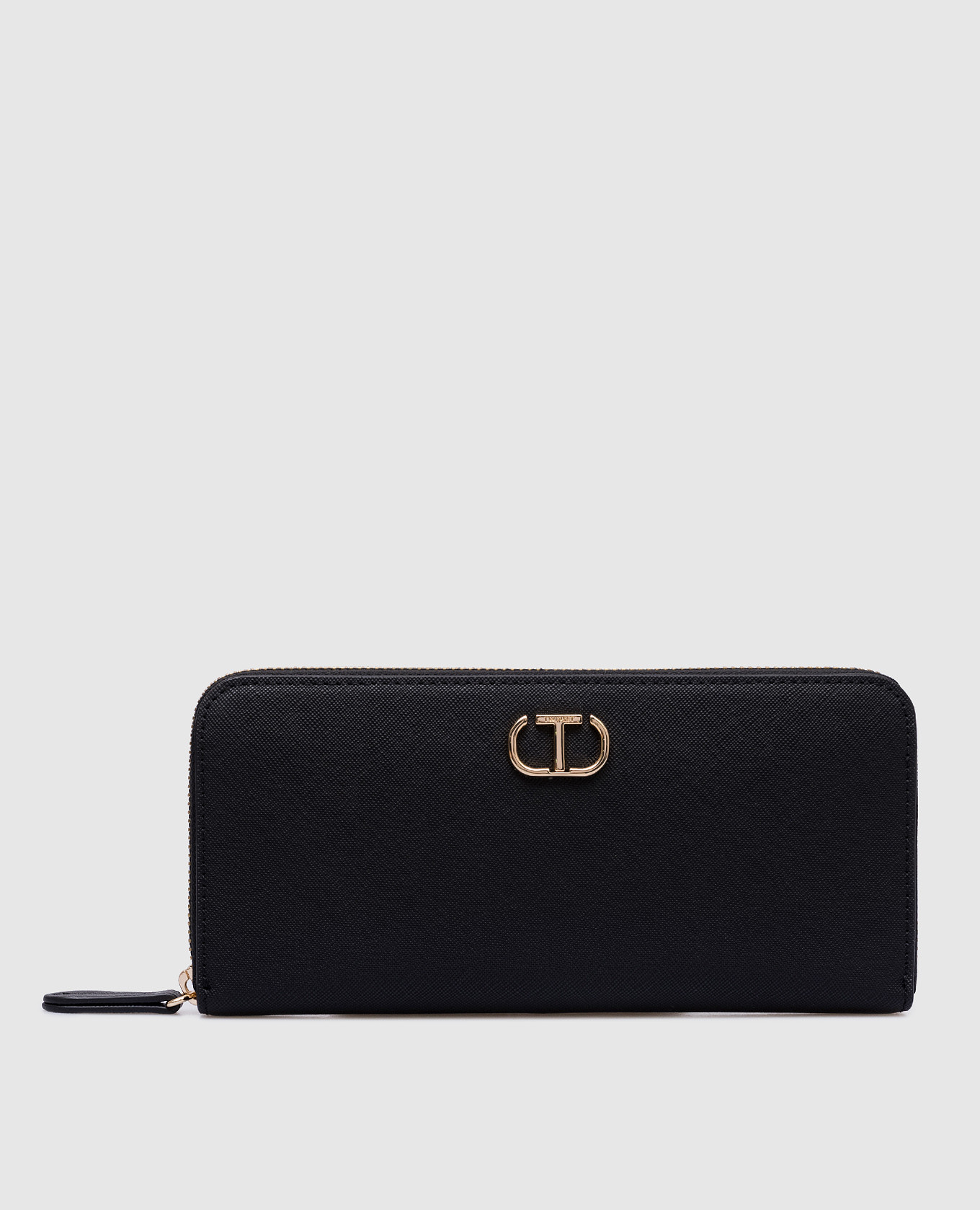 

Black wallet with Oval T logo Twinset, Черный